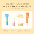 Hydrating Skin Care Set Travel Kit, Gifts for Women and Teenage Girls, 4 Piece Skincare Essentials SetTravel Size With Facial Cleanser, Cream, Serum, Sunscreen - Travel Essentials Gift Set. 
