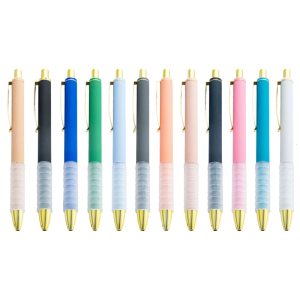 6pcs Retractable Ballpoint Pen 1.0mm Smooth Writing Tool Simple Signing Pen For Sketching Notetaking Tasks