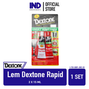 Lem Dextone Epoxy Adhesive 5 Menit New Rapid Formula Besi Keramik Kayu Kaca Aluminium Baja Perekat Kuat Hardener Resin Clear Color Campur 2x15 30 ml