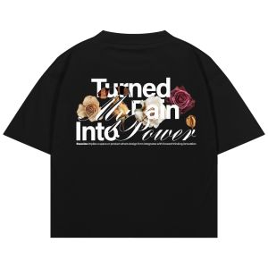 SWAVIEE Boxy Oversize Tshirt Viarmo Black