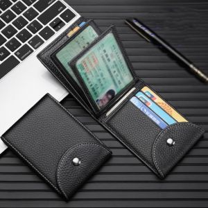 CHPERF Multi-position Men Purse Foldable Solid Color Card Bag Business Ultrathin Men Wallet Male