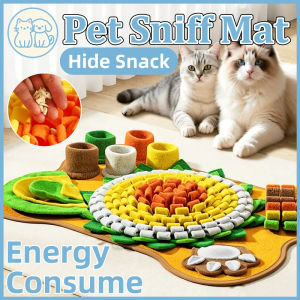 Cat Foraging Toy Hidden Food Blanket Pet Sniffing Mat Dog Stress Relief Slow Feeder Mat Antiboredom