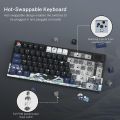 Womier S-K80 Black 75% Mechanical Gaming Keyboard with Color OLED Display Keyboard Hot Swap Keyboard Gasket Mount RGB Custom Keyboard. 