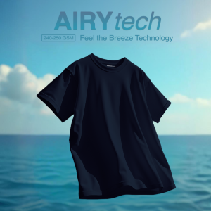 Common Goods Short Sleeve AIRYtech Oversize T-Shirts - Navy Blue