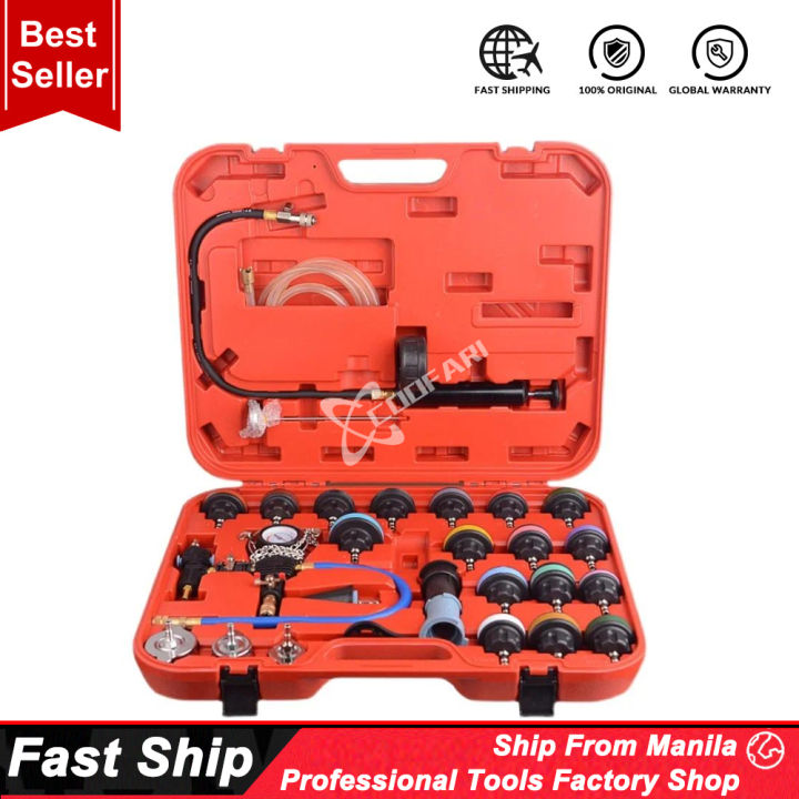 Tester Set Radiator 28Pcs Universal Radiator Pressure Tester Set Vacuum Type Cooling System ...