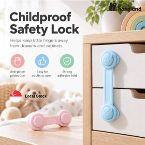 Hoholand Baby Safety Drawer Lock Childproof Cabinet Lock Anti-Pinch Child Safety Lock Strong Adhesive No Drill
