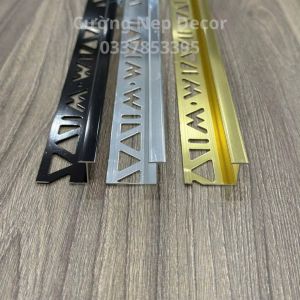 Nẹp nâng đỡ gạch nẹp kẹp gạch nẹp thay vôi vỡ nhôm dài 2m5