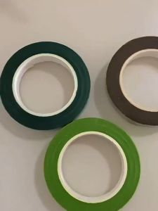 30yards/1 Roll Floral Tape Florist Elastic Tape Self Adhesive Green Paper Type Tape