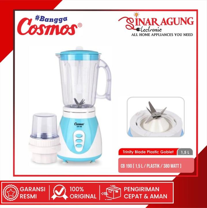 COSMOS CB190 / CB-190 BLENDER PLASTIK 380 WATT - 100%ORI