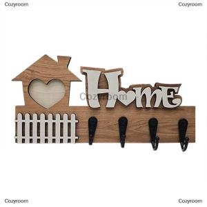 [COD] Cozyroom ตะขอแขวนติดผนังทำจากไม้สำหรับตกแต่งประตูที่เก็บกุญแจของตกแต่งบ้านที่ทำจากไม้ตะขอไม้สำหรับตกแต่งบ้าน