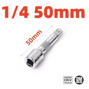 NALANILI 50/100/150/250mm Socket Ratchet Wrench Professional 1/4" 3/8" 1/2" Extension Bar Hand Tool Universal Joint Socket