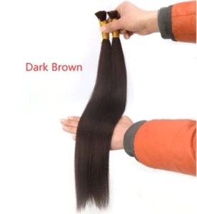 50กรัมผมตัวเสริมต่อผมตรงบราซิลเลี่ยนเส้นผมมนุษย์100% 14-30นิ้วสีดำและสีน้ำตาลผมสำหรับต่อ Remy ธรรมชาติ