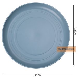 UMI Clolorful Pinggan Kecil Plastik Bone Plate Murah Small Dish Dessert Home Dining Kitchen Square Round Disc Tableware 方形碟