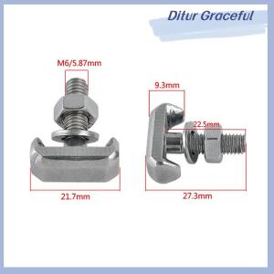 Ditur สกรูตัวทีสำหรับเชื่อมต่อขั้วแบตเตอรี่ M6สแตนเลสขั้วต่อแบตเตอรี่ขั้วต่อแบตเตอรี่