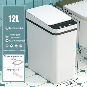 12L Smart Sensor Trash Can Rechargeable Automatic Trash Can Waterproof Trash Can garbage can inductive smart trash bin