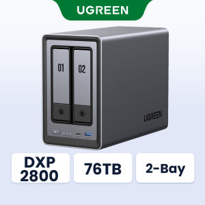 UGREEN NASync DXP2800 2-Bay Desktop NAS Intel N100 Quad-core CPU 8GB DDR5 RAM 2.5GbE 2 * M.2 NVMe Slots 4K HDMI Network Attached Storage (Diskless)