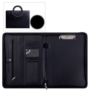 Business Leather Multifunctional Folder File Clip