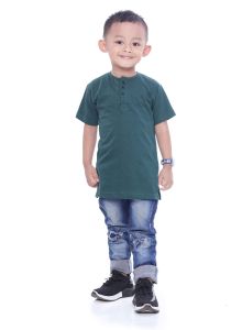 Kurta Kaos anak muslim 1-15 tahun combed 30s/Koko kaos anak/kaos anak