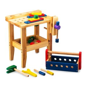 Đồ chơi lắp ráp kĩ thuật cơ khí gỗ đồ chơi lắp ghép bàn ghá thông minh rèn kĩ năng giáo dục cho bé