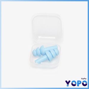 YoPo Silicone Swimming Ear Plugs Earplugs Earbuds Hearing Protect Safety EarPlugs With Box