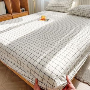 ✨ship in 24h✨Japanese 100% Cotton Fitted Bedsheet - Queen/King/Single/Super Single Size 1000TC