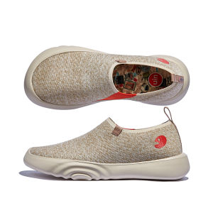 UIN Toledo XV Art Painted Travel Shoes KNITS Round Toe Slip on Lightweight Loafers Breathable Fashion Women Sneakers