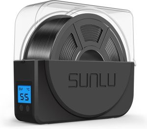 SUNLU Filament Dryer for 3D Printer Filament S1 Plus Filament Dehydrator with Fan Design Filament Storage can Keep 1.75 2.85 3.00mm PLA PETG ABS Filament Dry During 3D Printing (Black)