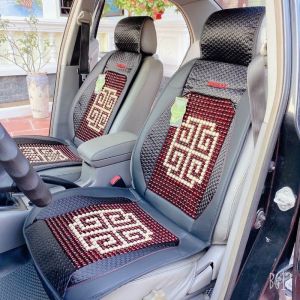 (giá sỉ) 1 Bộ Áo Ghế Hạt Gỗ TANGDI Hoa Văn Cao Cấp - Chống Nóng Massage Lưng - Hàng Mới 2023 otofunmoclan