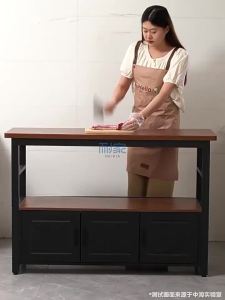 Kitchen Storage Rack Kithchen Sideboards Cabinet For Kitchen Kitchen Island Counter Sideboards & Buffets Sideboards Cabinet Multifunctional cutting table workbench multi-layer dish cabinet