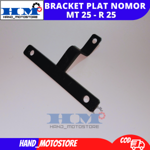 [COD] BRACKET PLAT NOMOR MT 25 R 25 / DUDUKAN PELAT NOMOR POLISI KOLONG RADIATOR PnP YAMAHA MT25 R25 PLAT BESI TEBAL 3mm