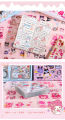 Isabella 100 pieces/box Cute San Liou Cartoon Handbook DIY Sticker Waterproof PVC Transparent Sticker Creative Children's Handbook Sticker Stationery Sticker Children's Birthday Giftry PVC Waterproof Transparent Sticker Birthday Gift. 