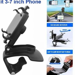 Car Phone Holder HP Mobil Jepit Dashboard Spion 360 Derajat HD35 HD-35