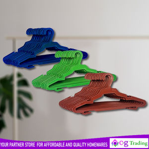 durable and thick flat plain colored hanger