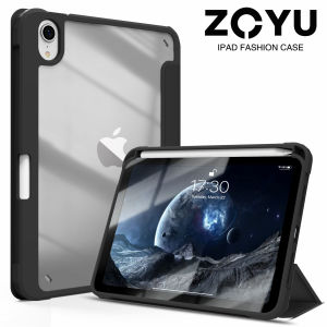 ZOYU Ốp iPad Ốp Chống Cong Trong Suốt HD Cho iPad 2020 Air 4 iPad Air 5 2022 Có Ngăn Đựng Bút Chì Khe Cắm Bút Chì Phải [Hỗ Trợ Sạc Bút Chì Thế Hệ Thứ 2] Ốp Chống Sốc Ốp Lưng Trong Suốt Trong Suốt Tự Động Ngủ/wake Sky Blue