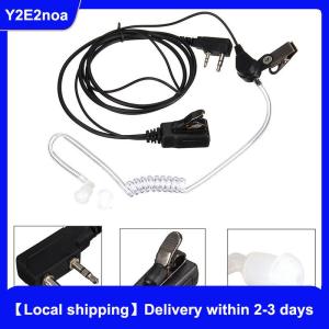 【Local shipping】 FBI Style Headset Earphone Earpiece Mic Security Radio Walkie Talkie Pro 2 Pin