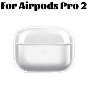 Transparent Wireless Earphone Charging Cover for Apple AirPods Pro 2 Protective Case TPU/PC Bluetooth Headset Case