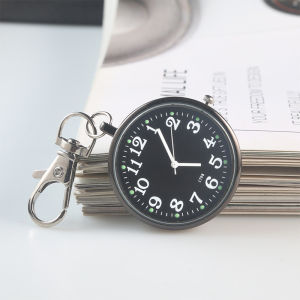 Runenbaoluo Chữ số lớn Đồng hồ bỏ túi với Keychain cho sinh viên y tá và người cao niên-Rõ ràng Thời gian đọc Đồng hồ thạch anh