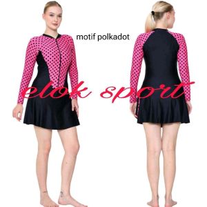 Baju Renang Wanita lapis CUP BH rok terlaris termurah