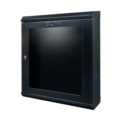 GWC01GWC02 GLINK ตู้แร็ค ตู้แบน ขนาด 60x15x60 ซม.หนา แข็งแรง กระจกเทมเปอร์กลาส