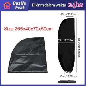 Outdoor Umbrella Cover Pelindung untuk Payung Taman 9ft To 13ft Payung Tenda Payung Kursi Outdoor Umbrella Cover With Zipper
