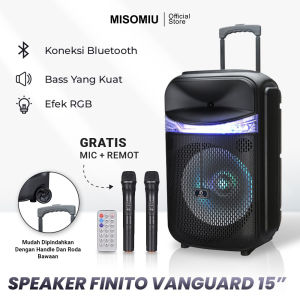 Speaker Portable Finito Vanguard 15 INC Tabung BASS Menggelegar