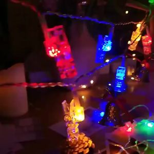 2M 10LED LED Photo Clip Fairy String Lights Battery Powered Warm White Photo Wall Hanging Bedroom Birthday Party Decor