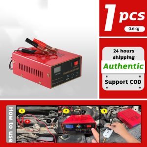 【1200A】Smart Car Battery Charger 12V/24V Fast Charging Intelligent Pulse Repair Motor Battery