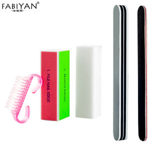 5Pcs Nail Art Tools Set Manicure Nail File Buffer Block UV Gel Polishing Nail Files Sand Strip Tool kit