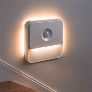 Motion Sensor Night Light Indoor USB C Rechargeable Magnetic Stick On LED Wall Lamp Dimmable Under Cabinet Lighting for Bedroom Closet Hallway Stairs 1 Pack