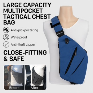 Close-fitting Travel Anti-theft Chest Bag Waterproof Big Capacity Crossbody Bag Versatile Accessories -贴身旅行防盗胸包