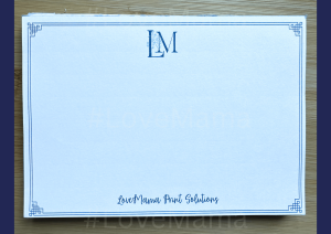 LoveMama| Minimalist A6 Notepad - Name with Border
