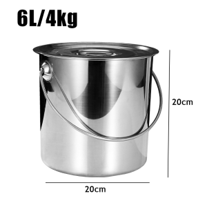 Stainless Steel Rice Storage Bucket Rice Dispenser Airtight Canister With Handles Food Water Oil Sugar Milk Storage Bucket Dispenser For Household Kitchen