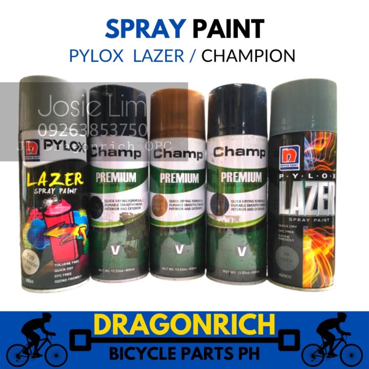 Nippon Paint LAZER Champion Pylox Spray Paint 400cc Metallic Colors ...