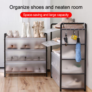 guibai Dustproof and waterproof steel shoe rack